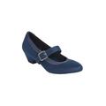 Wide Width Women's The Stone Pump by Comfortview in Navy (Size 10 1/2 W)