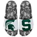 Men's Green/White Michigan State Spartans Slydr Pro Slide Sandals