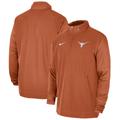 Men's Nike Burnt Orange Texas Longhorns 2023 Coach Half-Zip Hooded Jacket