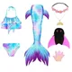 Schwimmen Meerjungfrau Schwanz Für Mädchen Kinder Strand Kleid Pool Schwimmen Anzug Mit Monofin Hand