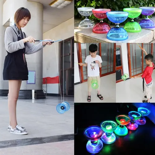 Triple Lager Diabolo Led-leuchten Chinesische Yoyo Spielzeug Für Kinder