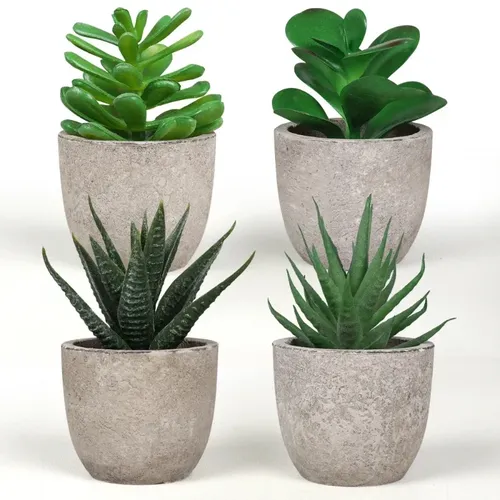Mini künstliche Aloe Pflanzen Bonsai kleine simulierte Baum Topfpflanzen gefälschte Blumen Büro