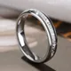 4/6/8 MM Edelstahl Hochzeit Ring Silber Farbe Poliert Meteorit Ring Für Männer Frauen Paar Schmuck