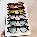 Neue frauen niet retro outdoor sonnenbrille schwarz blau koreanische runde mode fahren sonnenbrille