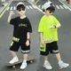 Jungen Sommer Anzug Baby Hip Hop Kurzarm + Hosen 2 stück Kinder Baumwolle Sportswear Kid Jungen