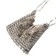 Frauen Taschen Designer Silber Metall Pailletten Kette Woven Tasche Hohl Abend Taschen Kupplung