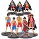 3-5 stücke Ein Stück Anime Set Affe D Luffy Wano Land Mantel Stroh Hut Luffy Modell Puppen PVC