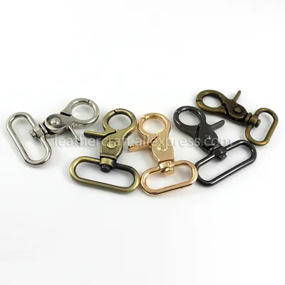 1 stücke Metall Snap Haken Trigger Karabiner Clips Oval Ring Frühling Tor Leder Handwerk Pet Leine