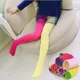 Bonbon farbe gemischte Strumpfhose für Mädchen Patchwork Baby Stretch hose Kinder tanzen Leggings