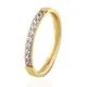 Hochwertiger Modeschmuck Kristall Eheringe Edelstahl Roségold Farbe weiblicher Ring für Frau und