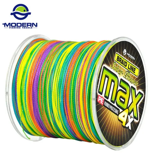 300M MODERNE Karpfen Angelschnur MAX Serie 1M 1 farbe Multifilament PE Geflochtene Angel Seil 4