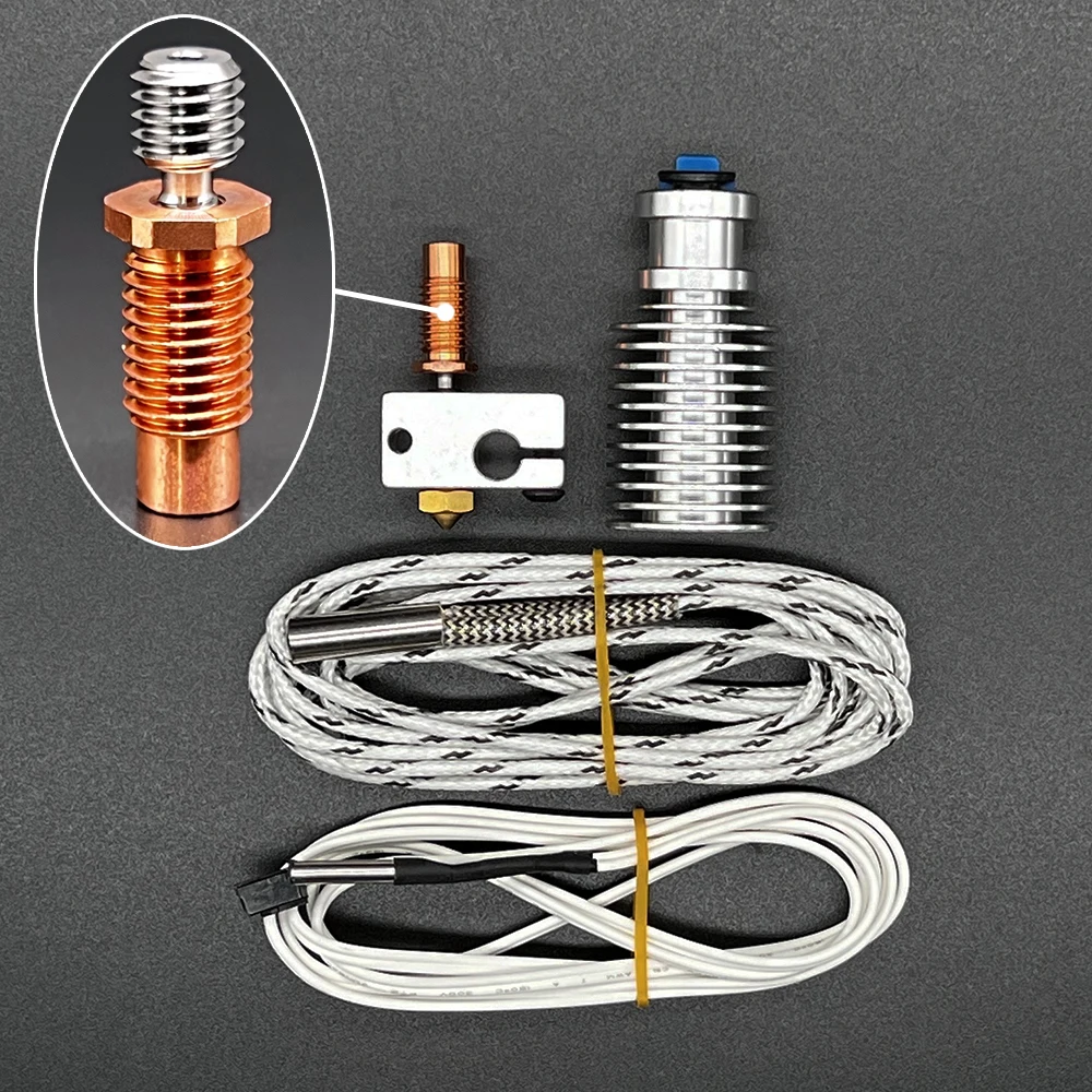E3D V6 Hotend Kit 3D-Druckerzubehör 320 ℃ Hochtemperatur-Voron 2.4 J-Kopf-Fernextruder-Teile 12 V 24 V 1,75/0,4 mm Image