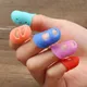 5 teile/los Multifunktionale Silikon Kauschen Höhlte Heraus Atmungsaktive Schutz Finger Hülse DIY