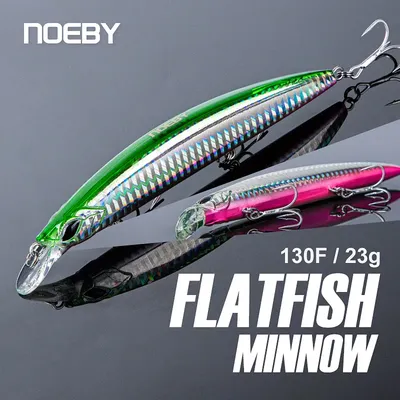 NOEBY Schwimm Minnow Angeln Locken 130mm 23g Schwimm Wobbler Lange Casting Künstliche Köder für Meer