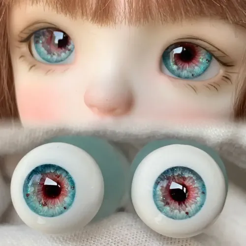 Neue Puppen augen 12mm 14mm 16mm für bjd Puppen pflaster Augapfel menschliches Auge Muster
