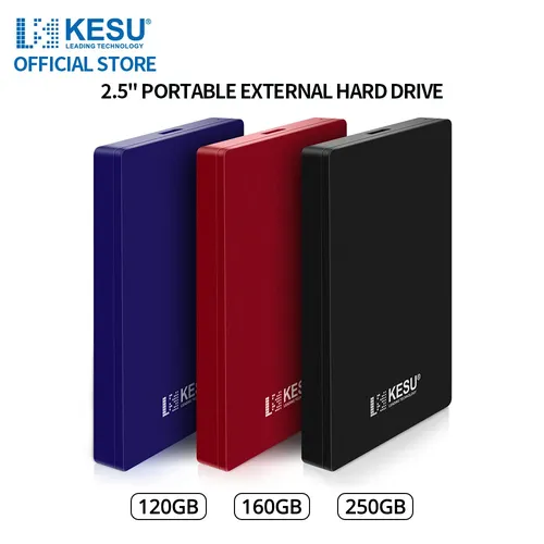 "Kesu externe Festplatte 2.5 ""Festplatte 120GB/160GB/250GB USB 3 0 externer Festplatten speicher"