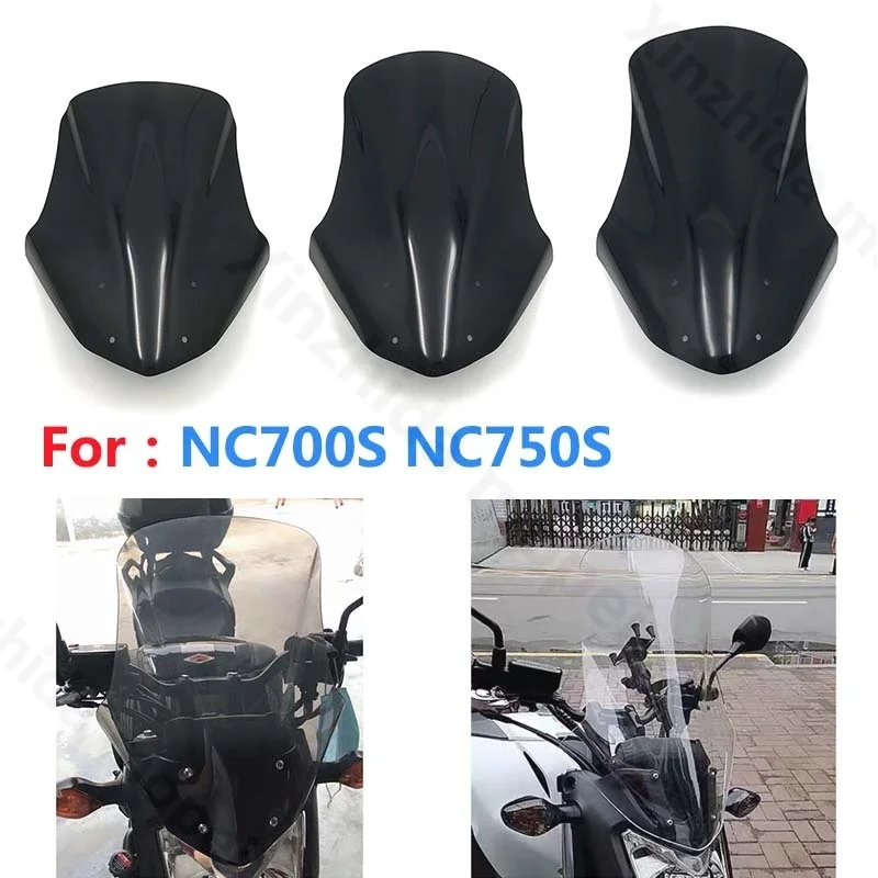 Für Honda NC700S NC750S NC 700 750S 2012 2013 2014 2015 2016 2017 2018 Motorrad Windschutzscheibe Windschutz Windabweiser Grau Image