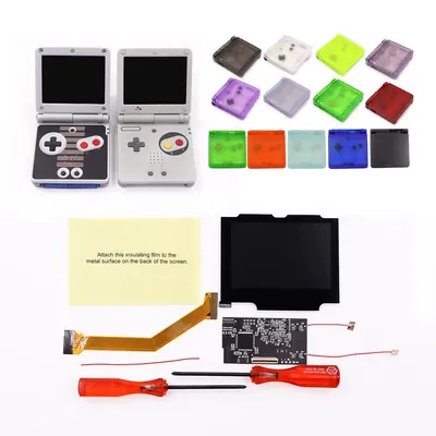 3,19-Zoll-Bildschirm für GBA SP IPS V2, hintergrundbeleuchtetes LCD-Display mit individuellem Image