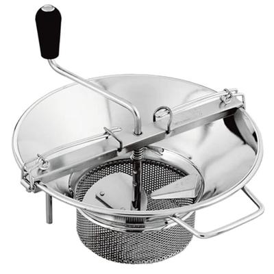 Louis Tellier X5 X5040 8 qt Food Mill w/ 4-mm. Grid - 14 3/4" Deep, Stainless Steel