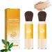 Mineral Sunscreen Setting Powder 2023 New Translucent Mineral Brush Powder SPF 50 - Make-up Control Oil Long-Lasting Sunscreen Setting Powder for All Skin (2PCS)