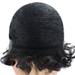 Women hair wig Women Lady Short Curly Hair Wig Hair Wig Natural Looking Fashion Rose Net Wig Cover (Black)