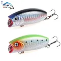 1pcs Fishing Lures 5.5cm/10.4g Topwater Popper Bait 5 Color Hard Bait Artificial Wobblers Minnow