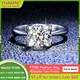 Luxury Rare PT950 Platinum Ring Fine Jewelry Classic 1 Carat / 2 Carat D Color VVS1 Diamond