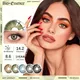 Bio-essence 1 Pair Colored Contact Lenses Natural Look Brown Eye Lenses Gray Contact Blue Lenses