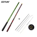 Goture Ultralight Super Hard Rod 7.2m-3.0m Stream Hand Pole Carbon Fiber Telescopic Carp Fishing