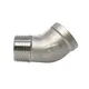 1/8" 1/4" 3/8" 1/2" 3/4" 1" -2" BSP Female To Male 45 Degree Elbow Connector Coupler 304 Stainless