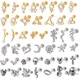 Wholesale Surgical Steel Gold Plating Labret Crystal CZ Helix Tragus Cartilage Ear Studs Punk