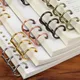 Metal Plated Loose Leaf Book Binder Hinged Ring Binding Rings Nickel Desk Calendar Circle 3 rings