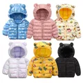 Baby Girls Hooded Down Jackets For Kids Coats Autumn Boys Cartoon Warm Jacket Coat Jacket Toddler