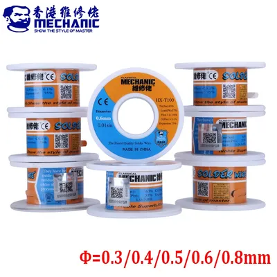 MECHANIC Rosin Core Solder Wire Flux 1.0-3.0% Tin Wire 0.2/0.3/0.4/0.5/0.6/0.8mm 55g Soldering Wire