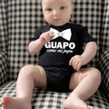 Funny Spanish Infant Newborn Crawling Rompers Guapo Como Mi Papa Boys Baby Casual Bodysuits Clothing