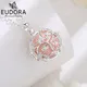 Eudora New 18mm Harmony Ball Flower Cage Pregnancy Chime Necklace Angel Caller Pendant Exquisite