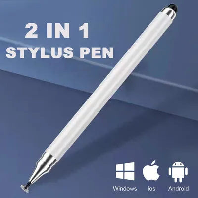 Universal 2 in 1 Stylus Pen For iPhone iPad Tablet Capacitive Touch Pencil For Samsung Android Phone Drawing Screen Touch Pen