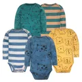 Newborn Baby Girl Clothes Long Sleeve 100% Cotton 5 PCS Baby Bodysuits Cartoon Underwear Infant Bebe