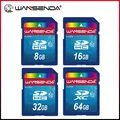 100% Real Capacity WANSENDA SD Card 32GB 64GB Memory Card 16GB 8GB 4GB SDHC SDXC Flash Memory Card