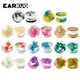 EARKUO Newest Fashion Flower Acrylic Ear Plugs Gauges Tunnels Expanders Piercing Body Jewelry