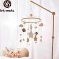 Let's make Baby Rattle Toy 0-12 Months Wooden Mobile Newborn Music Box Bed Bell Hanging Toys Holder