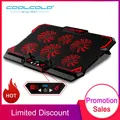 COOLCOLD 17inch Gaming Laptop Cooler Six Fan Led Screen Two USB Port 2600RPM Laptop Cooling Pad