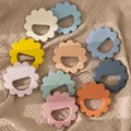 New Baby Teethers Rodent Teething Ring Molar Stick Cartoon Cute Flower Shaped Teeth Chewing Baby