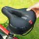 Reflective Shock Absorbing Hollow Bike Saddle MTB Bicycle Seat Breathable Rainproof Cycling Road