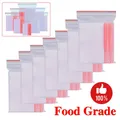 100-500PCS Lucency Resealable Zip Lock Plastic Bags Self Seal Poly Bag Food Storage Package Pouches