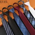 New Stripe Plaid Print 6CM Neck Tie for Gentleman Wedding Party Cravats Accessories Elastic New