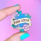 Beautiful Book Lover Hard Enamel Pin Gorgeous Pastel Plant Flowers Brooch Fashion Backpack Pins