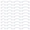 WKOUD Clear Flexible Bioplast Retainer Eyebrow Ring Piercing Jewelry Clear Rook Daith Barbell