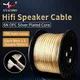 6N OFC Silver-plated Pure Copper High-end Speaker Cable Hifi Audio Speaker Wire Loudspeaker Cable