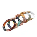 FishSheep Vintage Acrylic Bamboo Beads Bracelet For Women Resin Boho Charm Stretchy Couple Bracelets